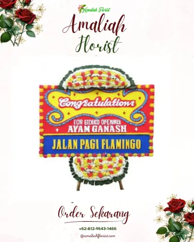 Bunga Papan Congratulation di Ekor Lubuk